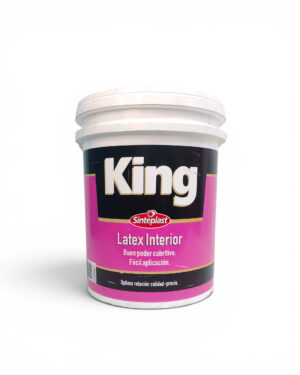 Látex King Interior Blanco Con Acabado Mate De 20l