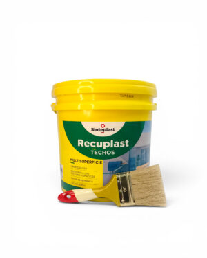 Combo Recuplast Techos Sinteplast 20 Kg + Pincel - Blanco, Mate