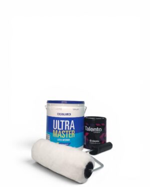 Combo Ultramaster Látex Interior Casablanca x 4 Lts + enduido 1L+ 1 rodillo de REGALO!