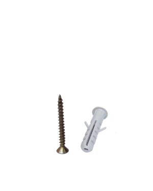 FSM Tornillos FIX n°8 10 x 1 3/4" + Tarugos n°8 Con tope x 50 unidades