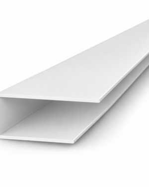 Perfil perimetral Tipo J para cielorraso de PVC