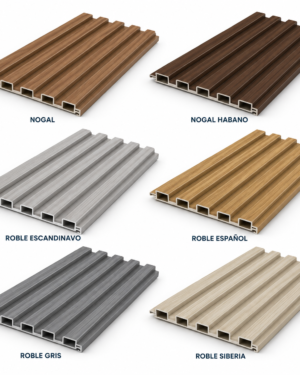 Vinyl Panel Foliado (wall panel) simil madera Revestimientos de PVC tira de 220mm ancho x 2.90mts alto